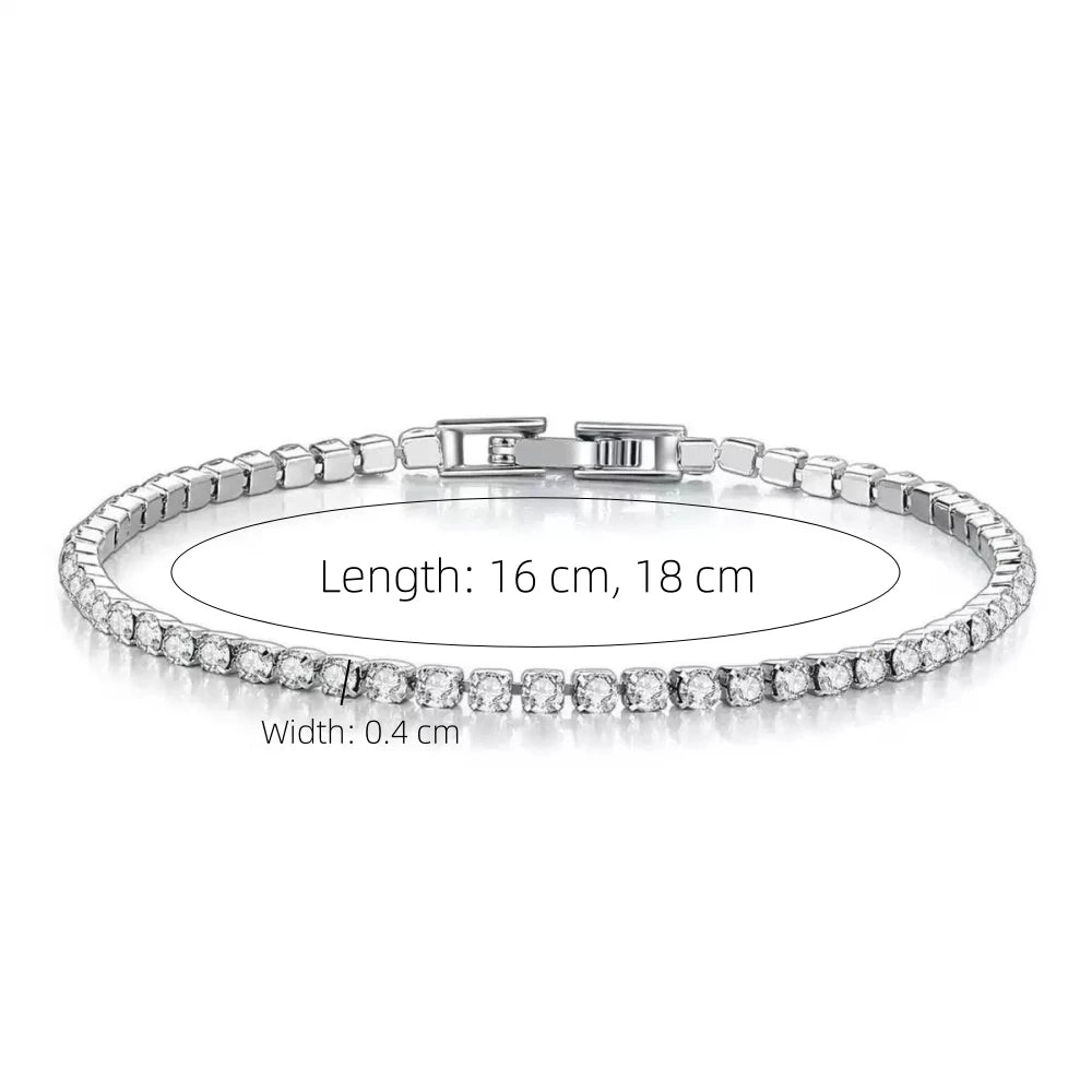 Radiant Zirconia Tennis Bracelet